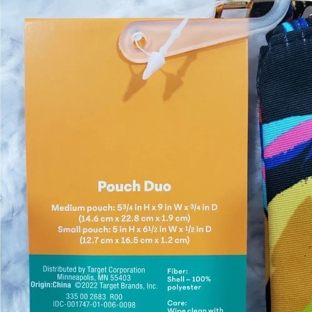 Lemon and Dot Accessory bags Limited Edition Tabitha Brown x Target